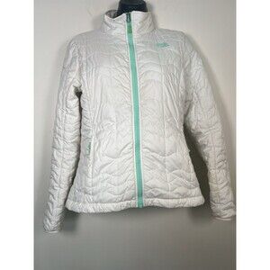 The North Face Light Puffer Jacket Women’s Small White Insulated Flaw